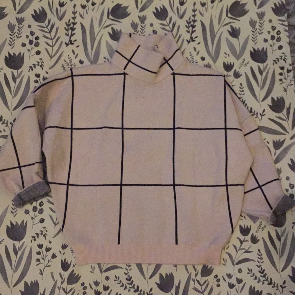Grid sweater from chicwish